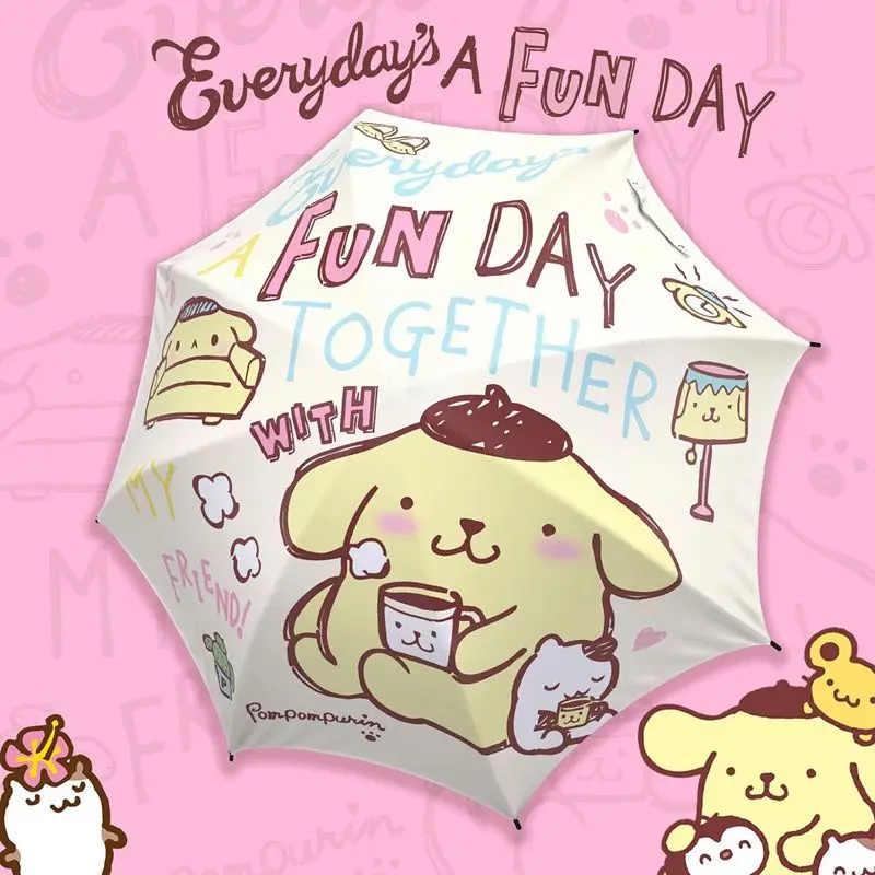 Kawaii Sanrio Anime Umbrella Cute Pompompurin Portable UV Resistant Sun Umbrella Multifunctional Originality Children Gifts
Kawaii Sanrio Anime Umbrella Cute Pompompurin Portable UV Resistant Sun Umbrella Multifunctional Originality Children Gifts