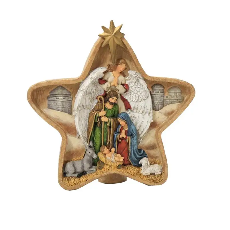 Nativity Scene Statue Set Figurine Set Of Vivid Multifunctional Nativity Scene Statue Beautiful Unique And Vivid Religious Items 
Nativity Scene Statue Set Figurine Set Of Vivid Multifunctional Nativity Scene Statue Beautiful Unique And Vivid Religious Items
