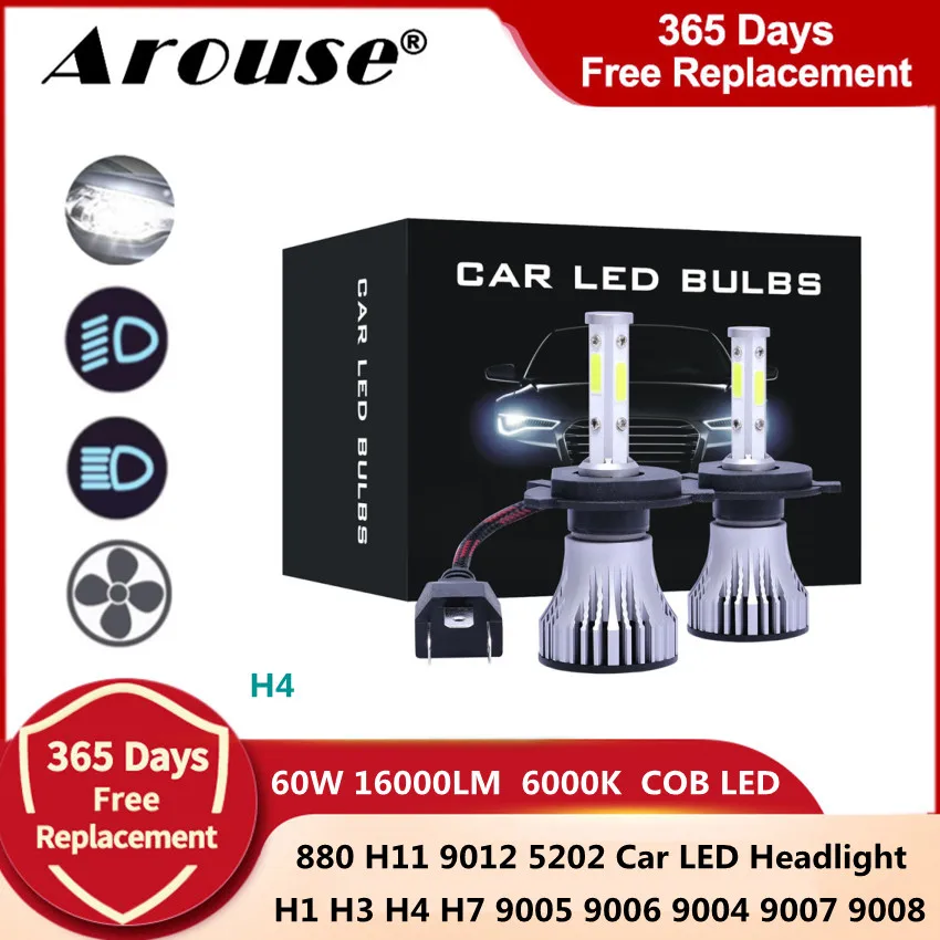 2Pcs H4 Led Canbus 9005 9006 H7 H11 Led Headlight Bulb 9007 H13 Led Lights for Car 60W 16000LM 6000K Headlamp Fog Lights X15
2Pcs H4 Led Canbus 9005 9006 H7 H11 Led Headlight Bulb 9007 H13 Led Lights for Car 60W 16000LM 6000K Headlamp Fog Lights X15
