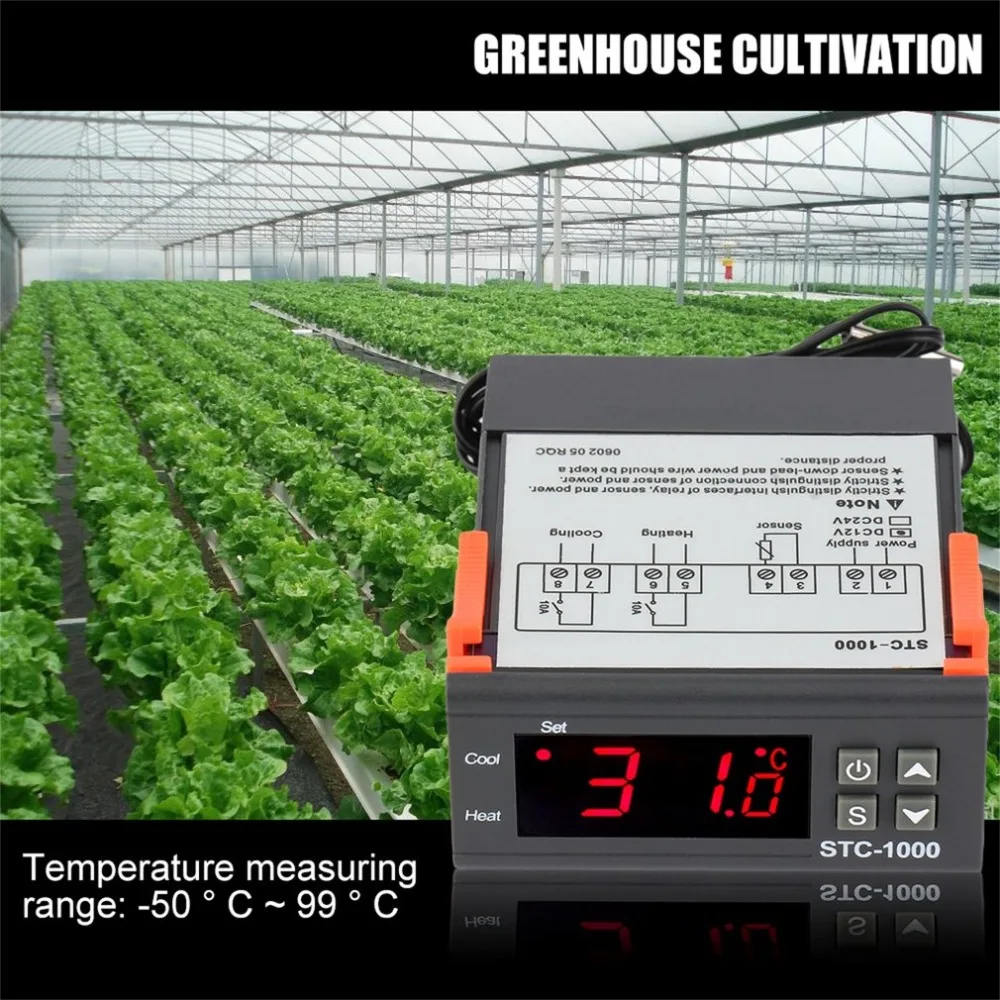STC1000 Digital Temperature Controller All-Purpose Temperature Controller Thermoregulator With Temperature Diagnostic Tools
STC1000 Digital Temperature Controller All-Purpose Temperature Controller Thermoregulator With Temperature Diagnostic Tools