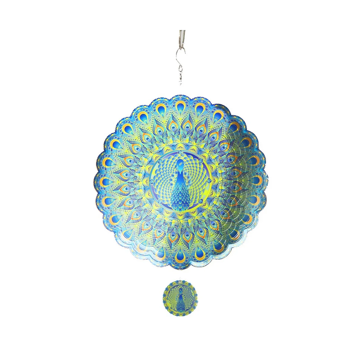 Peacocks Wind Spinner 3D Stainless Steel Hanging Whirligigs Wind Spinners for Yard and Garden,Indoor Outdoor Decor
Peacocks Wind Spinner 3D Stainless Steel Hanging Whirligigs Wind Spinners for Yard and Garden,Indoor Outdoor Decor