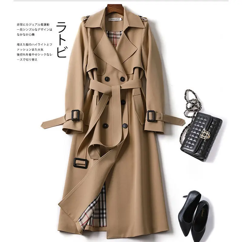 Women's Double Breasted Long Trench Coat Lapel Jacket Long Sleeve Windbreaker Coat Overcoat Outwear Pockets Long Coats with Belt
Women's Double Breasted Long Trench Coat Lapel Jacket Long Sleeve Windbreaker Coat Overcoat Outwear Pockets Long Coats with Belt