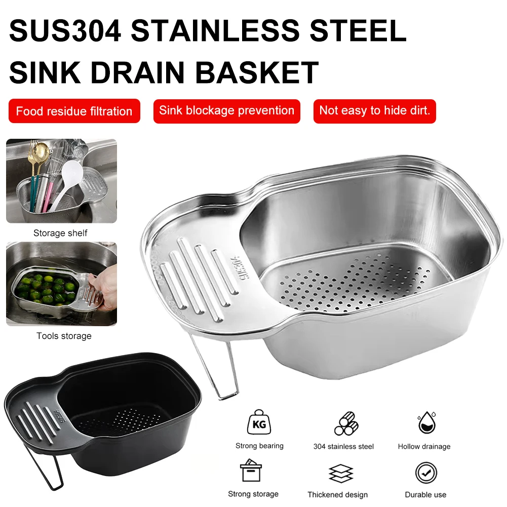 Stainless Steelsink drain basket Kitchen Sink Holder Drain Basket Portable Sink Strainer Drain Basket Bag Kitchen Accessories
Stainless Steelsink drain basket Kitchen Sink Holder Drain Basket Portable Sink Strainer Drain Basket Bag Kitchen Accessories