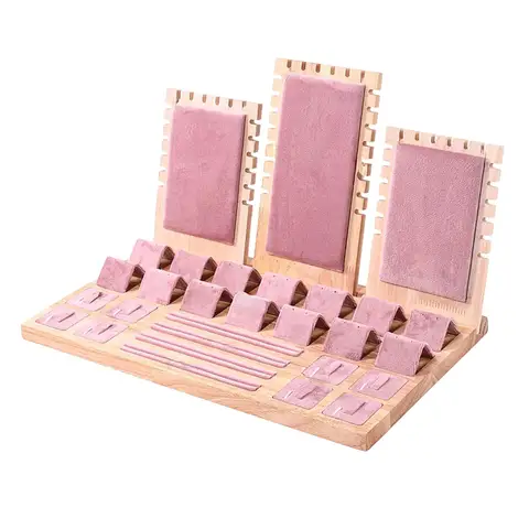 Поднос для хранения ювелирных изделий, подставка для демонстрации ожерелья, розовый, элегантный органайзер для демонстрации, аккуратный и аккуратный кухонный стол