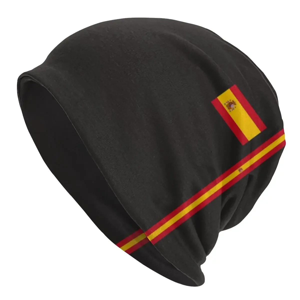 

Spain Flag Skullies Beanies Caps Unisex Bonnet Winter Warm Knitting Hat Women Men Spanish Patriotic Beanie Hats Outdoor Ski Cap