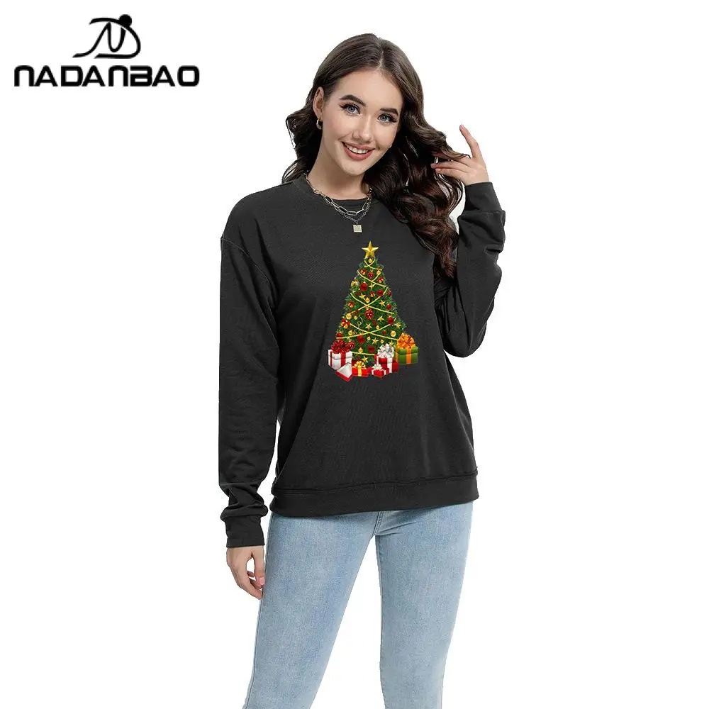 Nadanbao Christmas Fashion Sweatshirt Holiday Party Xmas Crewneck Cartoon Cute Print Casual Pullover Carnival Female Clothing
Nadanbao Christmas Fashion Sweatshirt Holiday Party Xmas Crewneck Cartoon Cute Print Casual Pullover Carnival Female Clothing