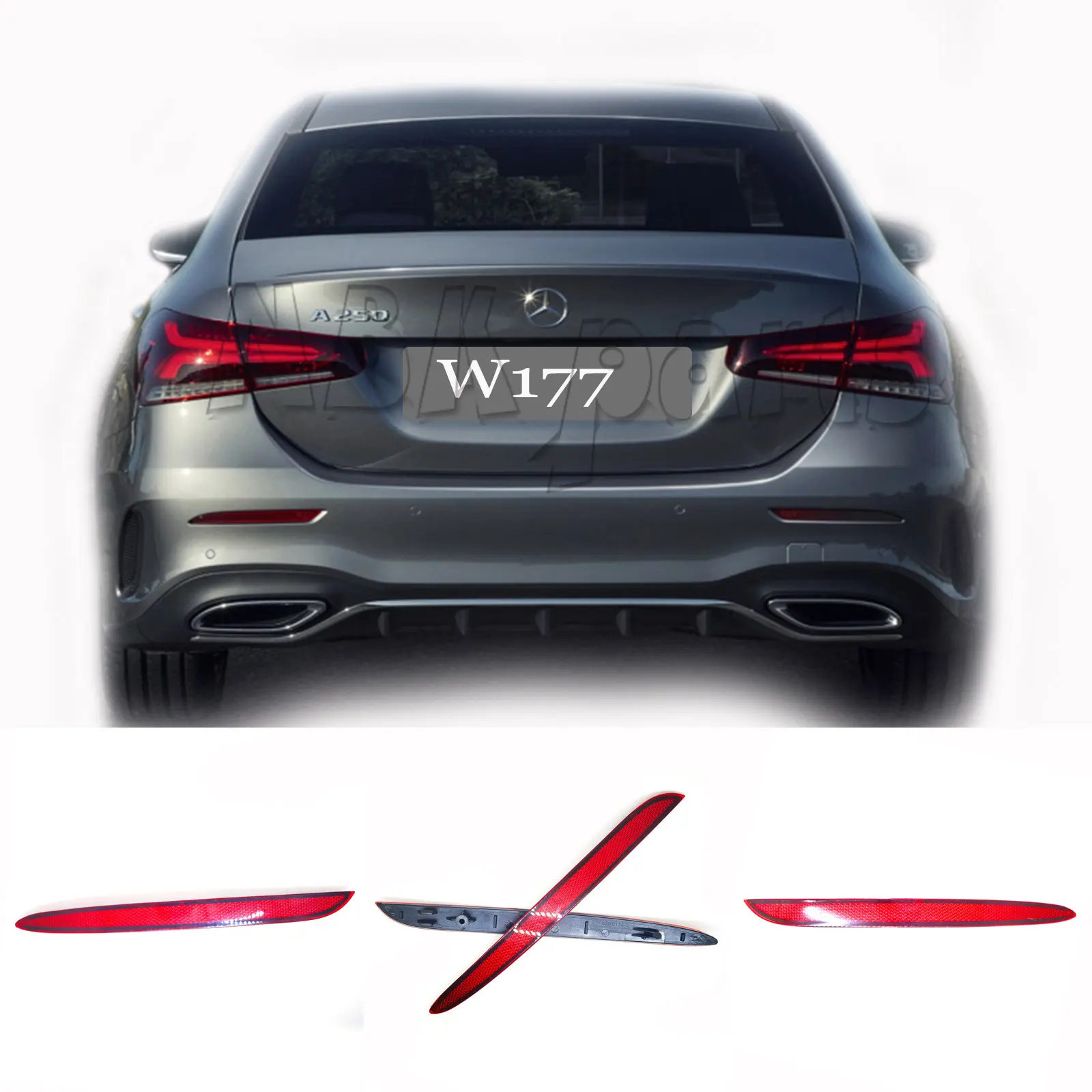 Пара задних отражателей для Mercedes A W177 A160 A180 A200 A220 A250 A35 2019 2020 2021 2022
Пара задних отражателей для Mercedes A W177 A160 A180 A200 A220 A250 A35 2019 2020 2021 2022