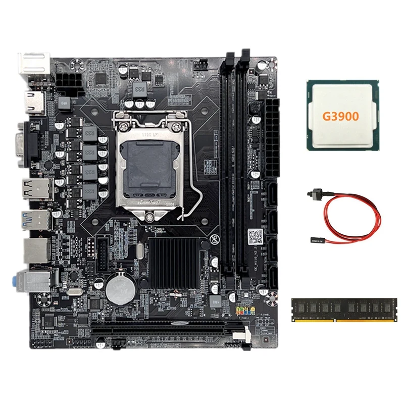 Материнская плата H110 LGA1151 с поддержкой процессора Celeron G3900 G3930 с процессором G3900 + DDR4 4 Гб 2133 МГц ОЗУ + кабель переключения
Материнская плата H110 LGA1151 с поддержкой процессора Celeron G3900 G3930 с процессором G3900 + DDR4 4 Гб 2133 МГц ОЗУ + кабель переключения