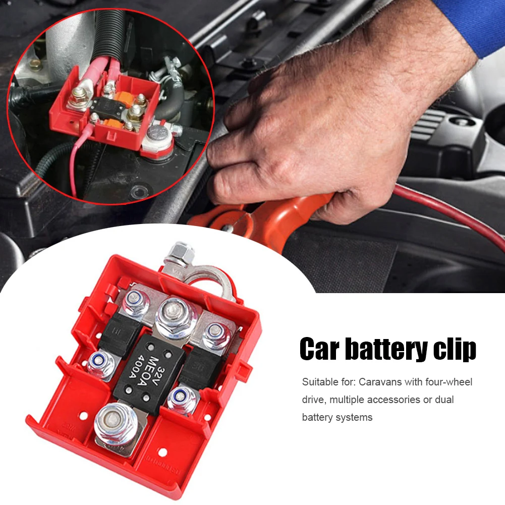 32V 400A Car Battery Distribution Terminal Quick Release Pile Head Connector Caravan Modified Battery Clip Car Tool
32V 400A Car Battery Distribution Terminal Quick Release Pile Head Connector Caravan Modified Battery Clip Car Tool