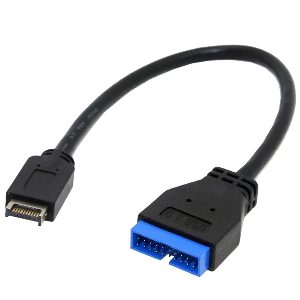 Кабель-адаптер USB 3.1 Type-E к USB 3,0 20p, общественное расширение, провод 0,2 м, применимый для компьютера ASUS GIGABYTE
Кабель-адаптер USB 3.1 Type-E к USB 3,0 20p, общественное расширение, провод 0,2 м, применимый для компьютера ASUS GIGABYTE