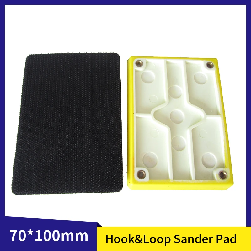 Sanding Pad 70*100mm Hook and Loop Sander Backing Plate Abrasive tools Grinder for Sandpaper Woodworking Sanding Polishing
Sanding Pad 70*100mm Hook and Loop Sander Backing Plate Abrasive tools Grinder for Sandpaper Woodworking Sanding Polishing