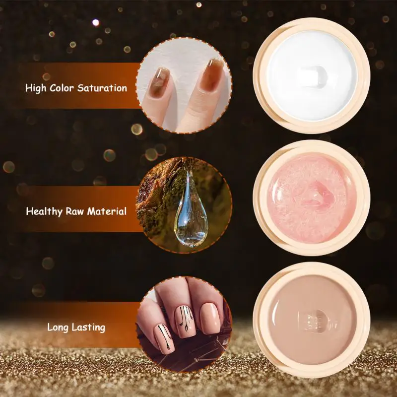 Jelly Glitter Solid Canned Nail Gel Polish Cream Texture UV DIY Varnish Gel Nail Art Drawing Designs Nail Art Gel TSLM1
Jelly Glitter Solid Canned Nail Gel Polish Cream Texture UV DIY Varnish Gel Nail Art Drawing Designs Nail Art Gel TSLM1