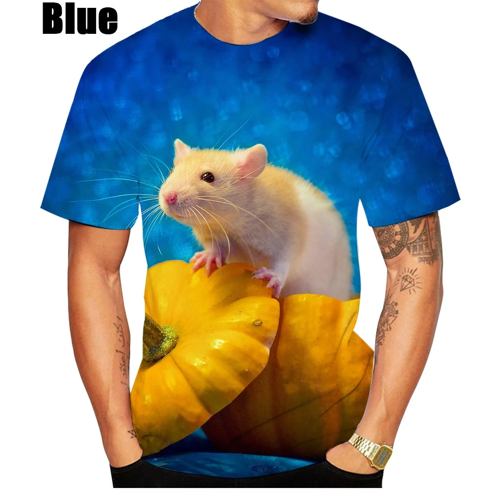 New Summer Hot Sale 3D Hamster Printing T-shirt Funny Animal Short-sleeved Casual T-shirt 
New Summer Hot Sale 3D Hamster Printing T-shirt Funny Animal Short-sleeved Casual T-shirt