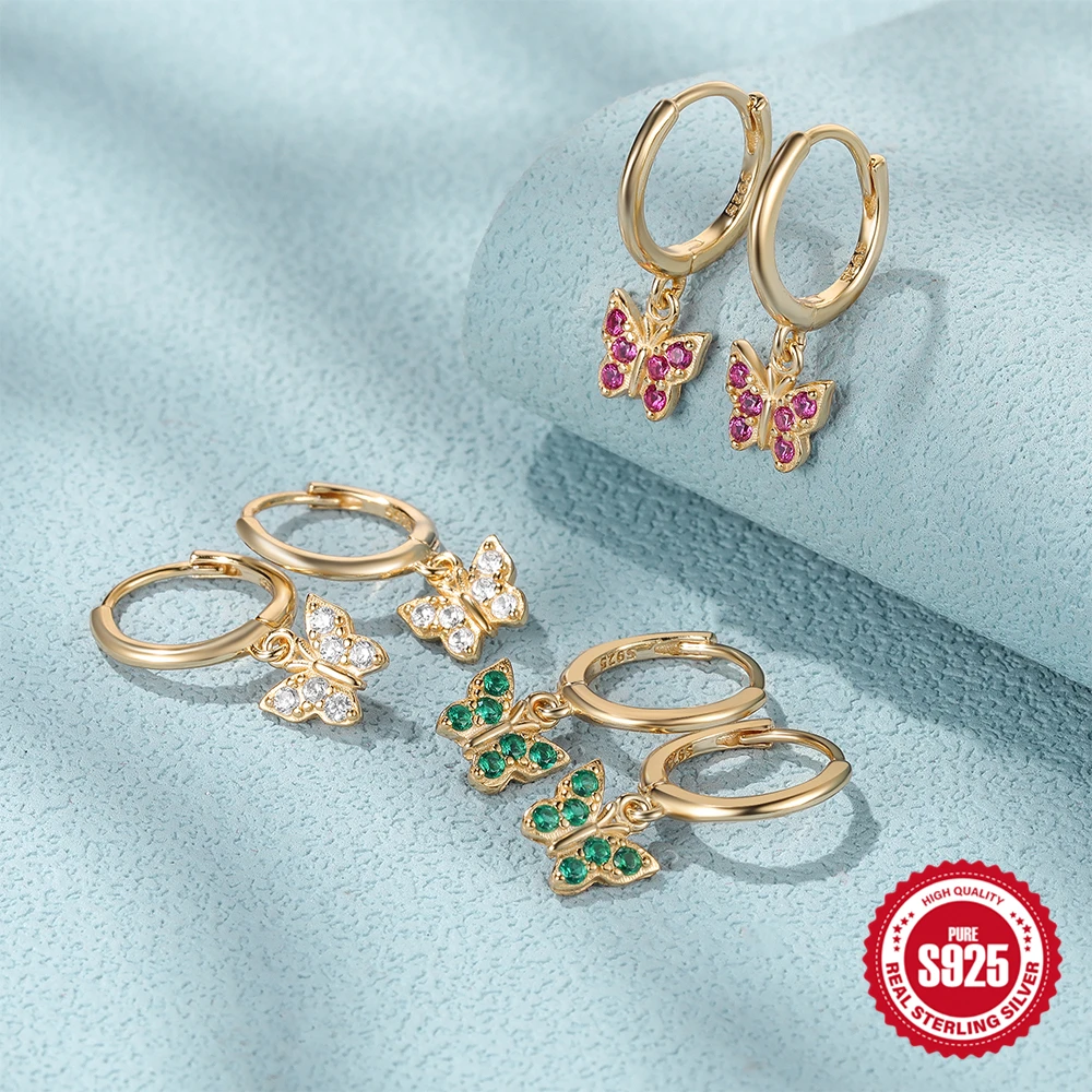 Женские серьги-кольца в виде бабочки из серебра 925 пробы
Женские серьги-кольца в виде бабочки из серебра 925 пробы