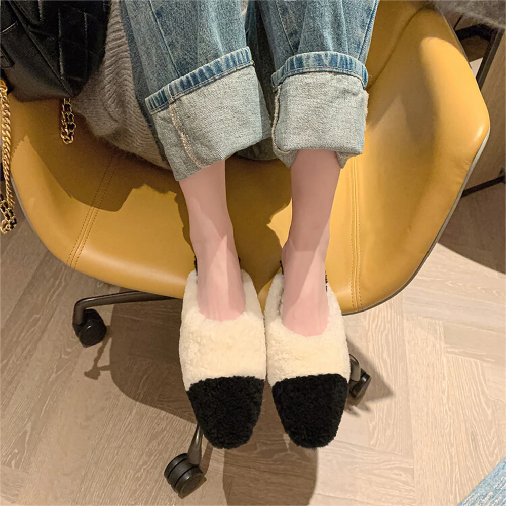 Fur Slippers: Women's outdoor wear, autumn and winter new Korean version of fashionable flat bottomed Baotou lamb hair, fashiona
Fur Slippers: Women's outdoor wear, autumn and winter new Korean version of fashionable flat bottomed Baotou lamb hair, fashiona