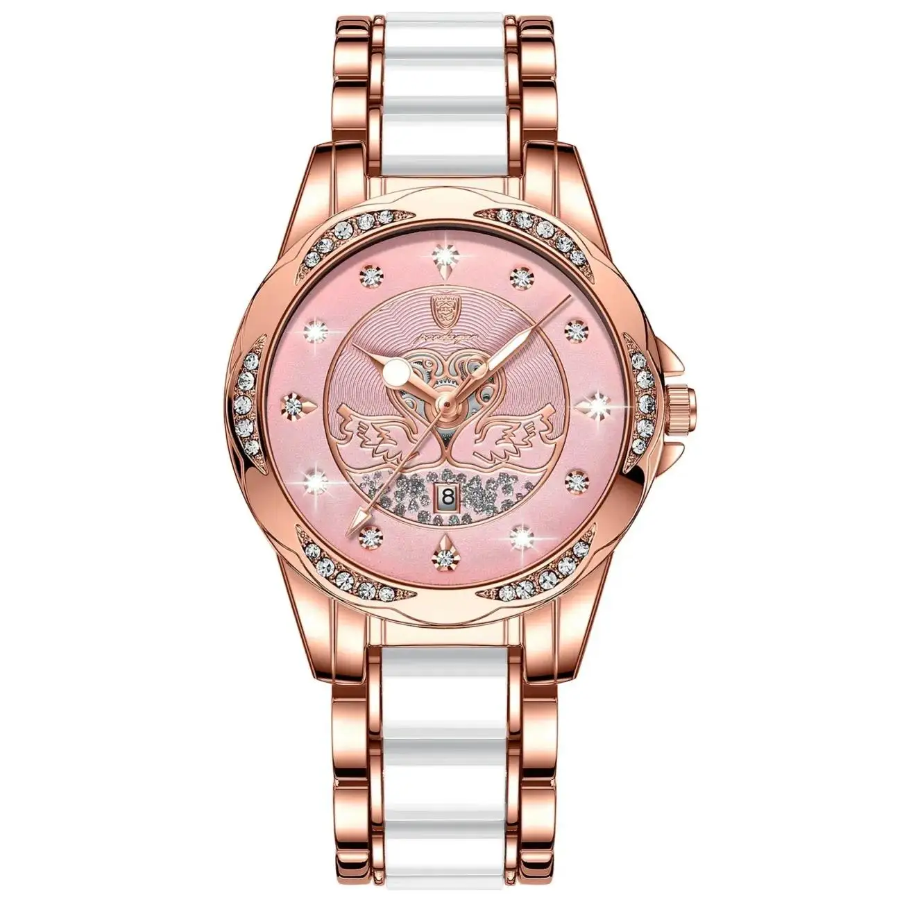 Luxury Women Watch Quartz Rose Gold Ceramics Steel Watches Waterproof Luminous Ladies Casual Wristwatches
Luxury Women Watch Quartz Rose Gold Ceramics Steel Watches Waterproof Luminous Ladies Casual Wristwatches
