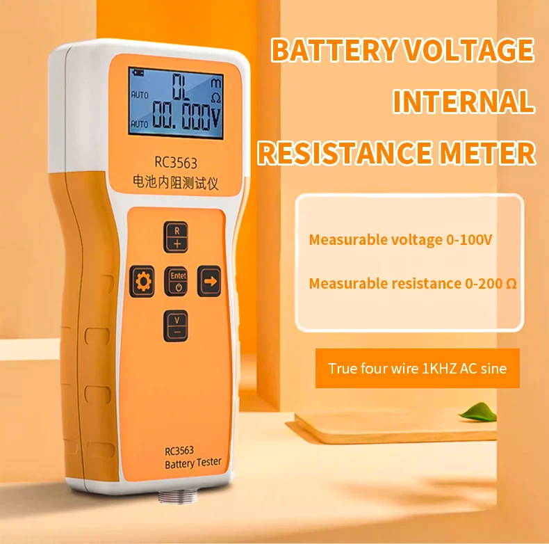 RC3563 Battery Voltage Meter Internal Resistance Voltage Tester Voltage Detector Set For Lithium Iron Phosphate 18650 Battery
RC3563 Battery Voltage Meter Internal Resistance Voltage Tester Voltage Detector Set For Lithium Iron Phosphate 18650 Battery