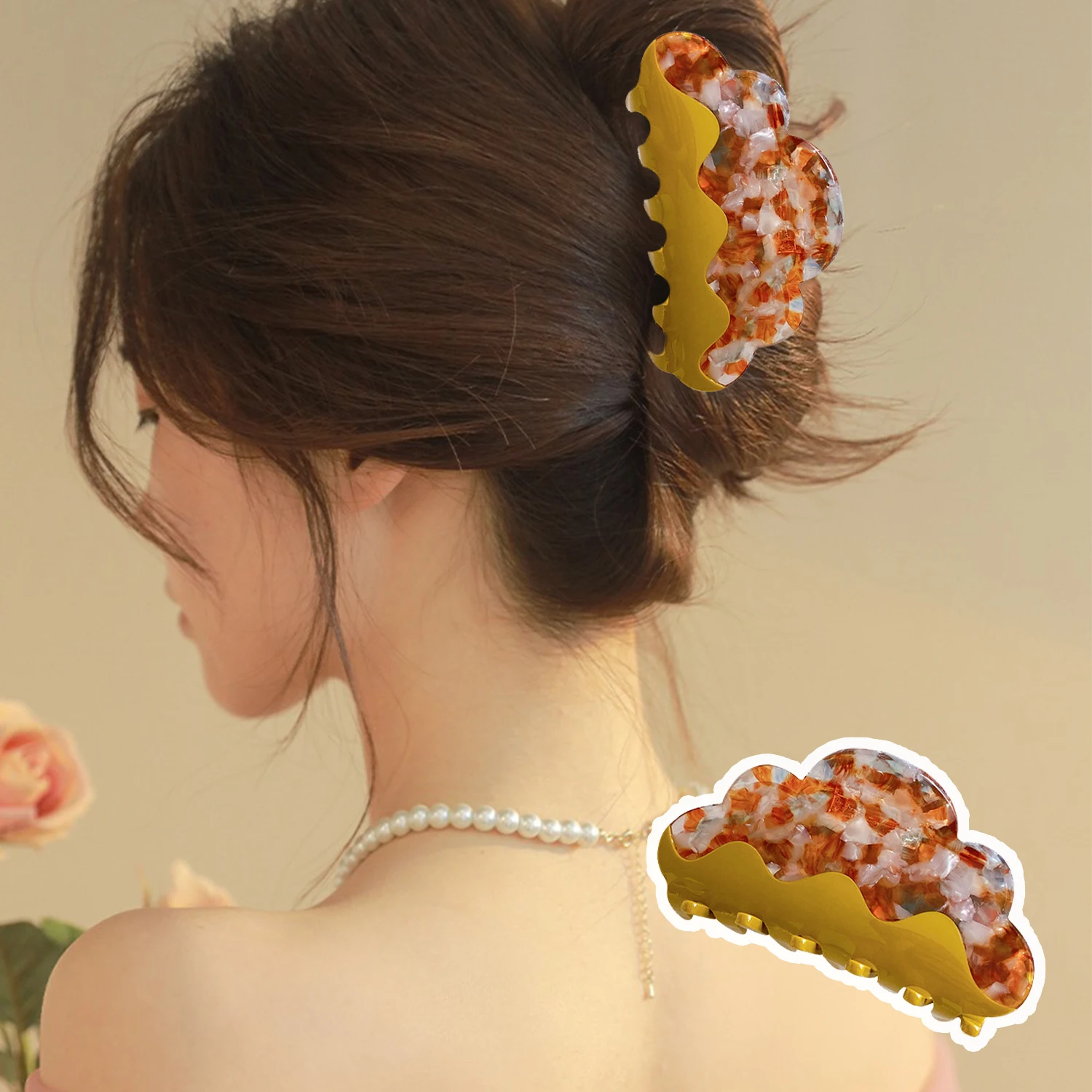 Fashion Hair Accessories Summer Beach Hair Claws Large Hair Claws Acetate Shark Clip Vintage Hair Claw Geometric Hairpin
Fashion Hair Accessories Summer Beach Hair Claws Large Hair Claws Acetate Shark Clip Vintage Hair Claw Geometric Hairpin