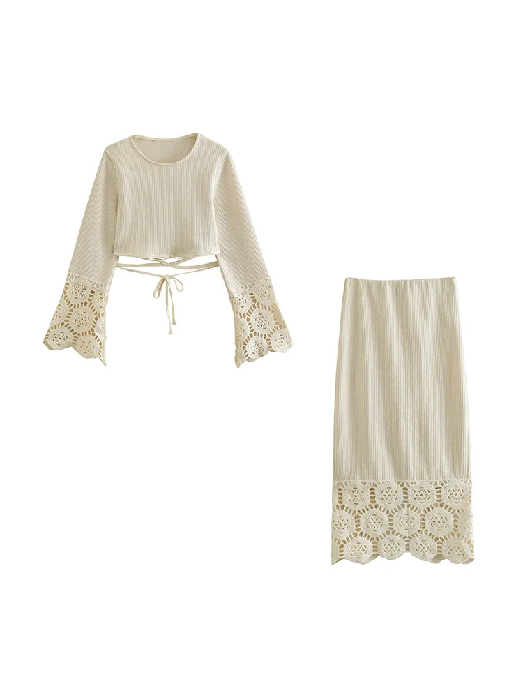 Комплект одежды в богемном стиле, винтажные вязаные крючком юбки, наборы, укороченный топ с завязками на талии и разрезом сзади, юбка миди с ...
Комплект одежды в богемном стиле, винтажные вязаные крючком юбки, наборы, укороченный топ с завязками на талии и разрезом сзади, юбка миди с ...