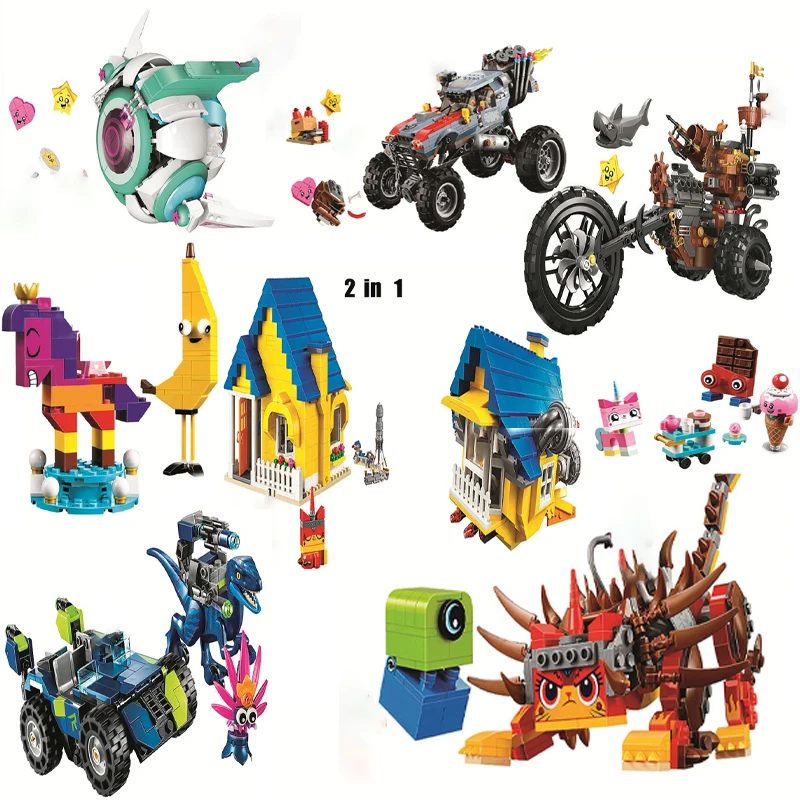 Emmet's and Lucy's Builder Box Escape Off-Road Car Building Blocks Compatible 70832 70834 70829 Bricks Toys for Kids 
Emmet's and Lucy's Builder Box Escape Off-Road Car Building Blocks Compatible 70832 70834 70829 Bricks Toys for Kids