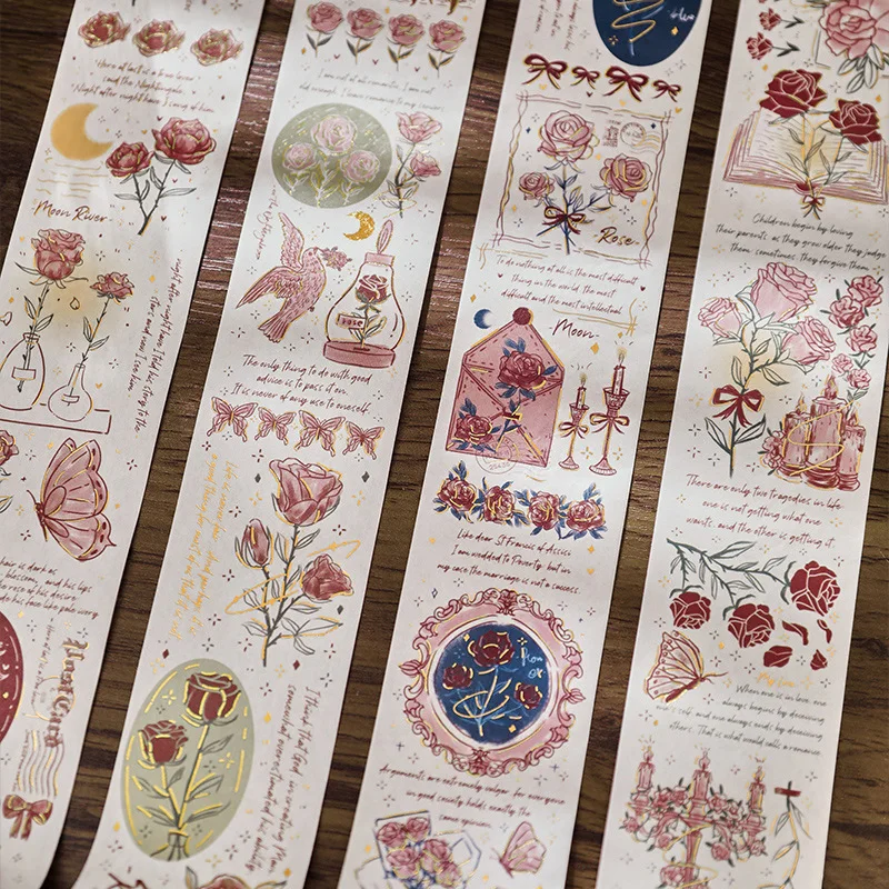 4.5cm*3m Washi tape Tape Rose Gallery Series Creative Rose Plant Flower Hand Account Decoration tape DIY Scrapbooking material
4.5cm*3m Washi tape Tape Rose Gallery Series Creative Rose Plant Flower Hand Account Decoration tape DIY Scrapbooking material