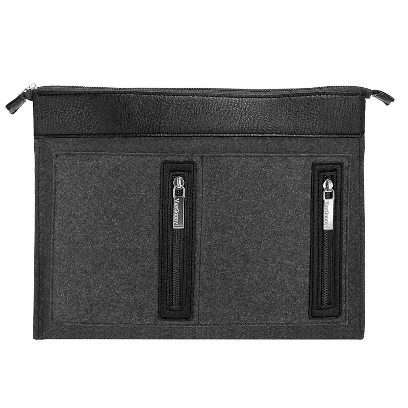 12 Inch Woolen Felt Protective Weather-Resistant Laptop Bag Sleeve For Apple Macbook 12" 2018 With 4 Zippered Compartments For C
12 Inch Woolen Felt Protective Weather-Resistant Laptop Bag Sleeve For Apple Macbook 12" 2018 With 4 Zippered Compartments For C