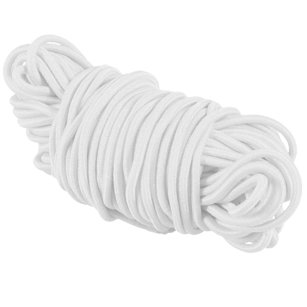 White 100M Round Ribbon String Elastic Band Stretch Cord DIY Accessories for Mask Making -25mm 
White 100M Round Ribbon String Elastic Band Stretch Cord DIY Accessories for Mask Making -25mm