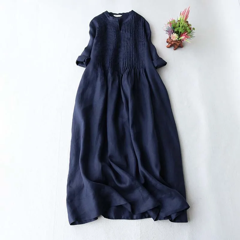 2023 New Summer Women Cotton Party Dress Fashion Female Thin Arm Elegant Organ Pleated Dresses Casual Loose Flowy Vestidos
2023 New Summer Women Cotton Party Dress Fashion Female Thin Arm Elegant Organ Pleated Dresses Casual Loose Flowy Vestidos