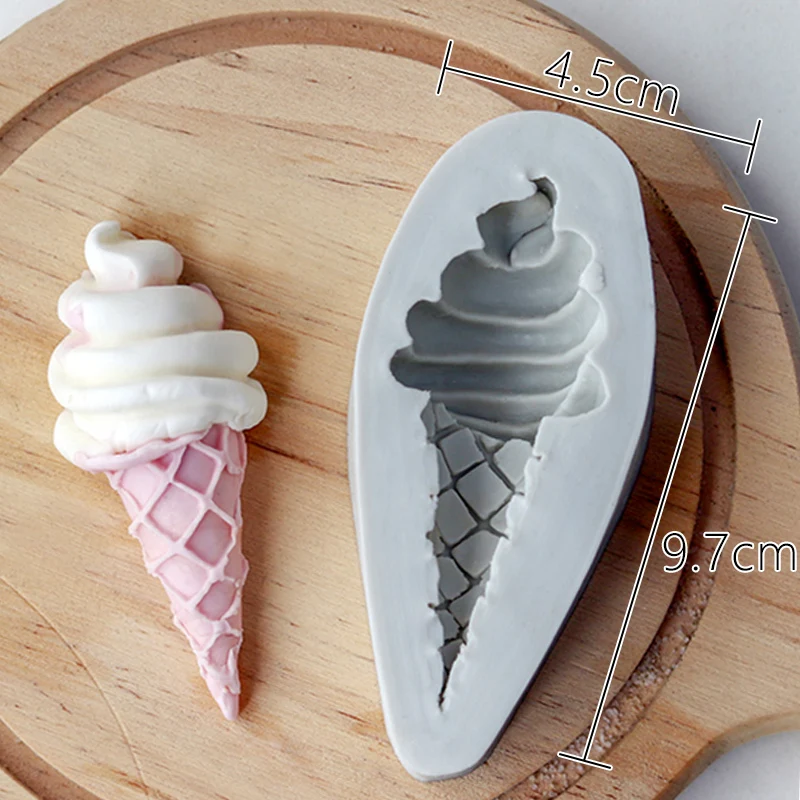 Ice cream cone chocolate fondant silicone mold children's baby birthday cake decorative ornaments plug-in
Ice cream cone chocolate fondant silicone mold children's baby birthday cake decorative ornaments plug-in