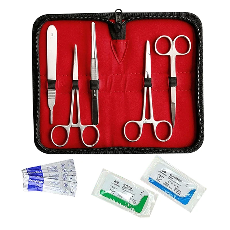 Suture Kit,Stainless Steel Training Instruments With Scalpel Blades For Veterinarian,Biology And Dissection Lab Students
Suture Kit,Stainless Steel Training Instruments With Scalpel Blades For Veterinarian,Biology And Dissection Lab Students