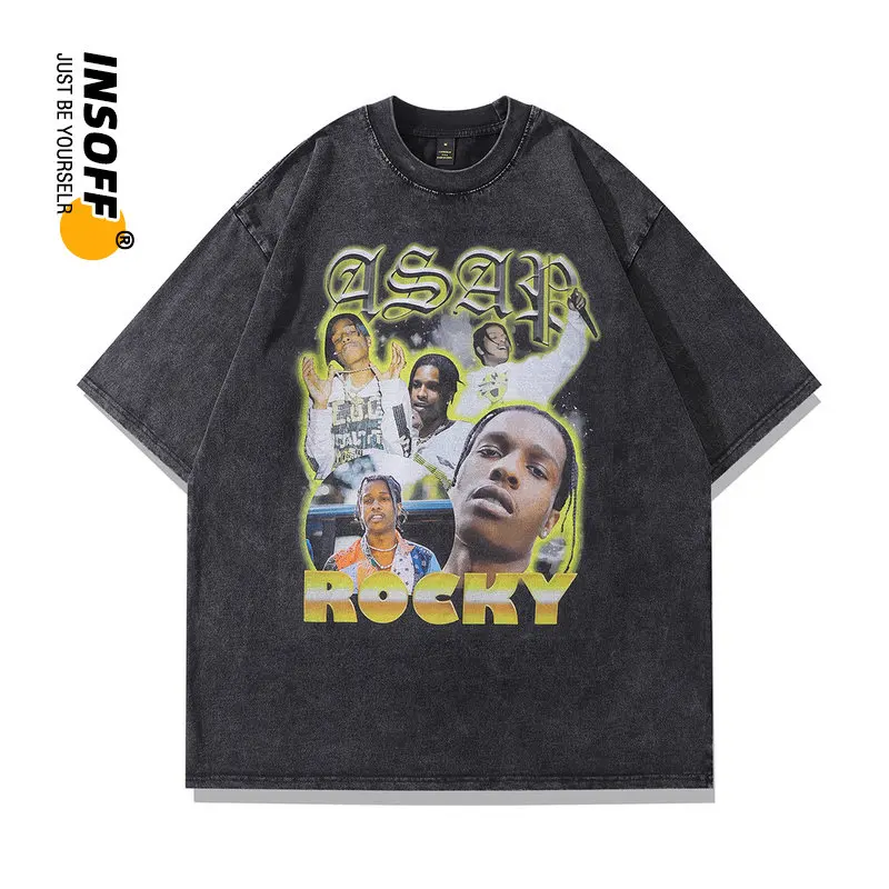 Original Designer Hip Hop Rapper Rocky Protrait Printed High Quality 100% Cotton Washed Vintage Y2k Oversized Streetwear T-shirt
Original Designer Hip Hop Rapper Rocky Protrait Printed High Quality 100% Cotton Washed Vintage Y2k Oversized Streetwear T-shirt