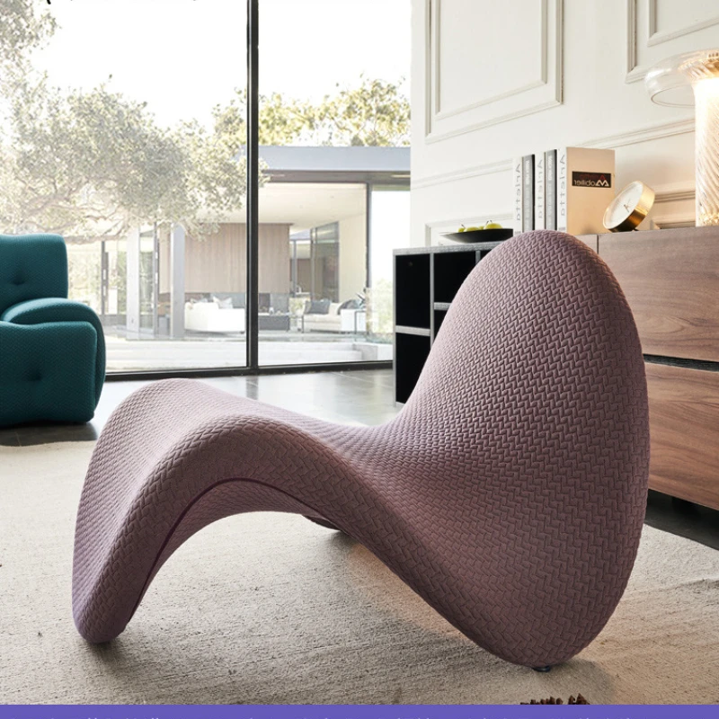 

Дизайнерское итальянское кресло для отдыха, одноместное кресло для отдыха, Интернет-знаменитостей, для гостиной, скандинавский стул с откидным крылом, язык, стул Y159