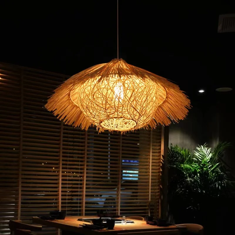 LED Natural Rattan Bamboo Handwoven Chandelier Bamboo Lamp Rustic Retro Dining Room Chandelier
LED Natural Rattan Bamboo Handwoven Chandelier Bamboo Lamp Rustic Retro Dining Room Chandelier