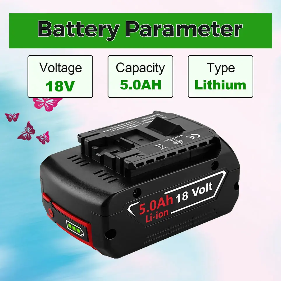 202218V 6000mAh Replacement BAT609 Battery for Bosch Compatible BAT612 BAT618 BAT620 SKC181-02 Cordless Power Tool Battery
202218V 6000mAh Replacement BAT609 Battery for Bosch Compatible BAT612 BAT618 BAT620 SKC181-02 Cordless Power Tool Battery