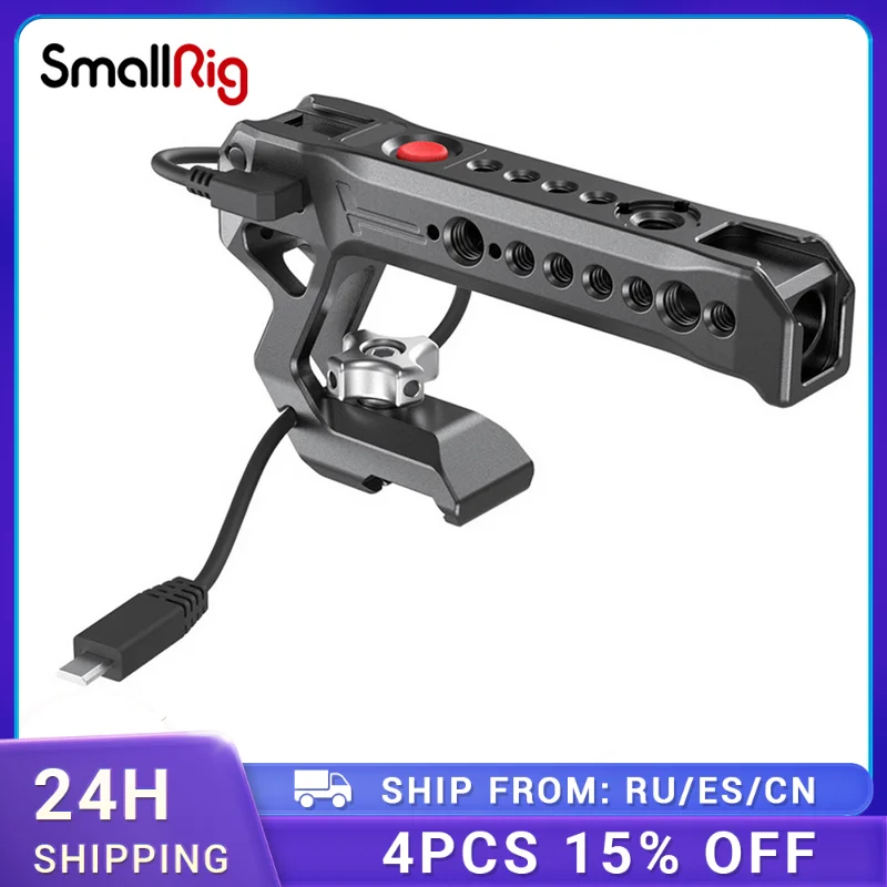 Верхняя ручка SmallRig NATO с дистанционным триггером запуска/остановки Для беззеркальных камер Sony A7III A7m3 A6300, рукоятка 2670
Верхняя ручка SmallRig NATO с дистанционным триггером запуска/остановки Для беззеркальных камер Sony A7III A7m3 A6300, рукоятка 2670