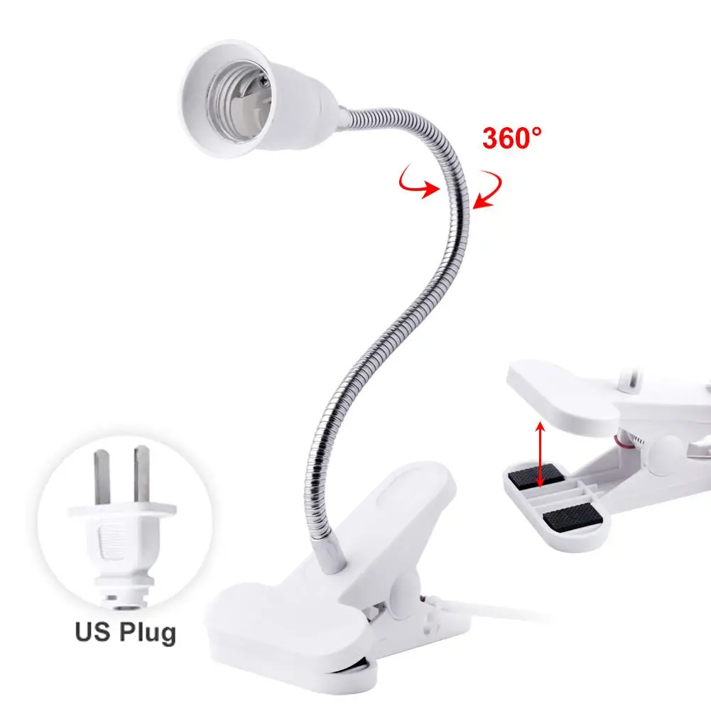 US/CA Plug E26/E27 LED Light Bulb Adapter Conversion Flexible Lamp Holder Clip Extension Adapter Socket Base Converters
US/CA Plug E26/E27 LED Light Bulb Adapter Conversion Flexible Lamp Holder Clip Extension Adapter Socket Base Converters