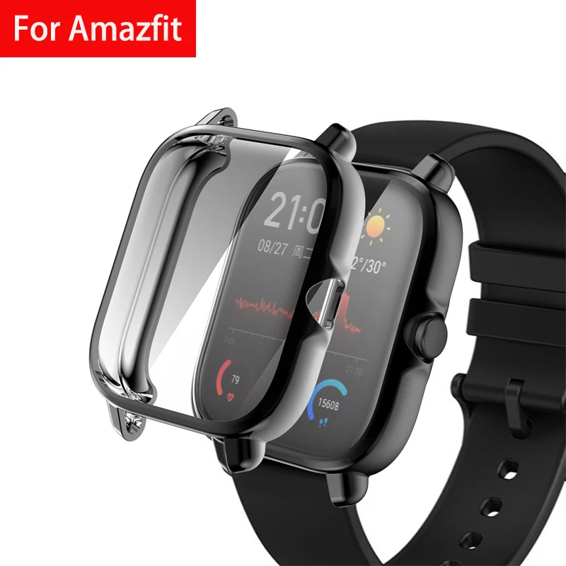 

TPU Cover For Xiaomi Huami Amazfit GTS 3/2/2e smartwatch bumper Screen Protector For Amazfit GTS2 Gts3 bracelet Case Accessories
