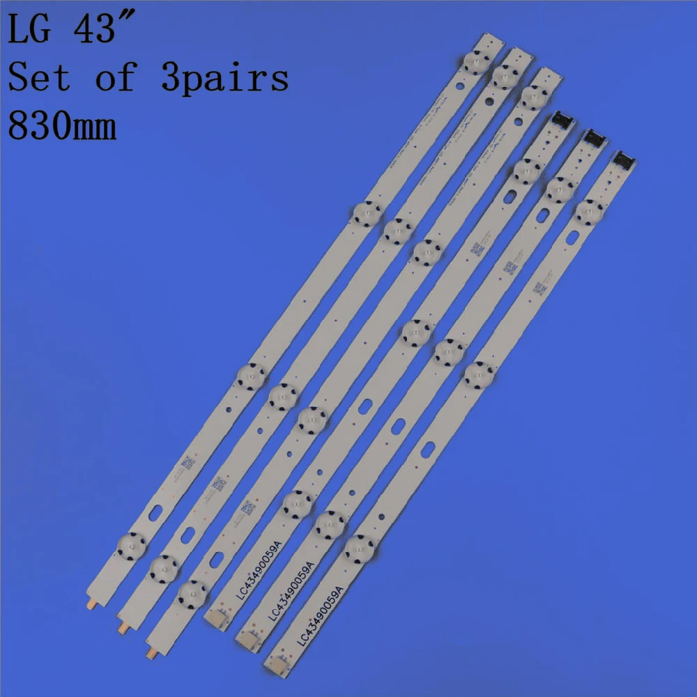 LED backlight strip for LG 43UK6300PLB 43UJ634V 43LJ61_FHD_L LC43490059A LC43490058A Innotek 17Y 43inch_A 7LEDs 830
LED backlight strip for LG 43UK6300PLB 43UJ634V 43LJ61_FHD_L LC43490059A LC43490058A Innotek 17Y 43inch_A 7LEDs 830