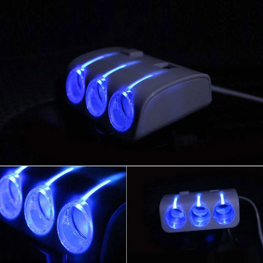 Car Cigar Lighter USB Car Charger Cigar Lighter 12V Dual USB Charger 120W 2.03ft/0.62m 5V/2.4A 94x80x35mm Blue
Car Cigar Lighter USB Car Charger Cigar Lighter 12V Dual USB Charger 120W 2.03ft/0.62m 5V/2.4A 94x80x35mm Blue