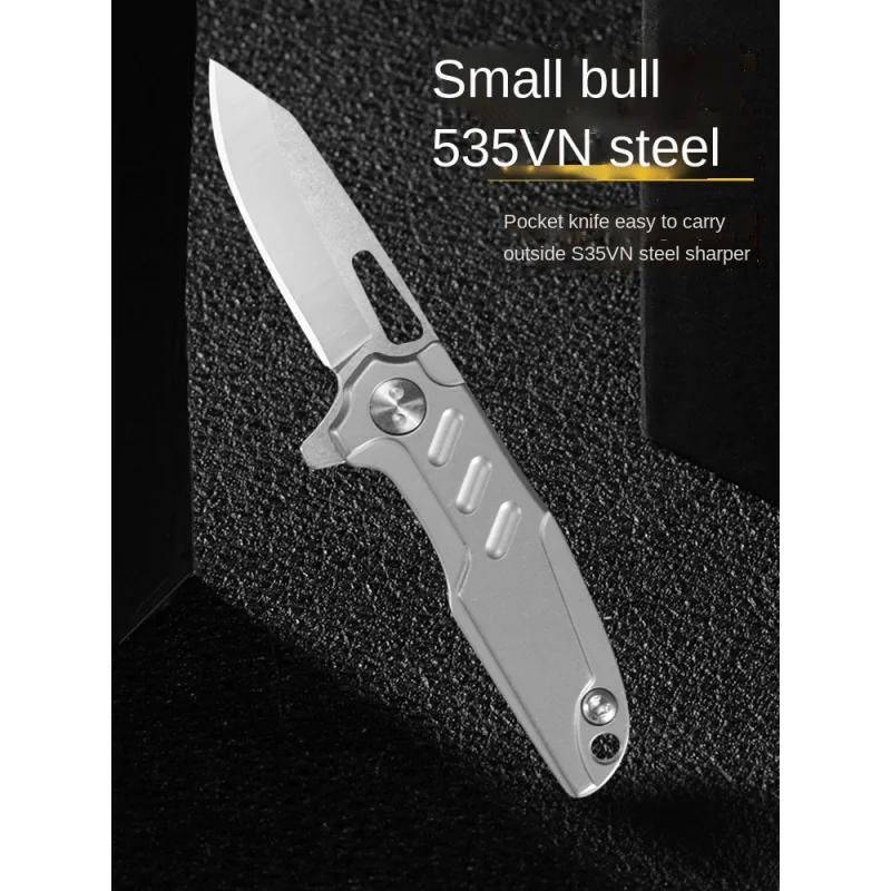 Titanium Alloy Powder Steel Mini Folding Knife High Hardness Portable Sharp Knife Portable Folding Tool Jutian Fruit Knife
Titanium Alloy Powder Steel Mini Folding Knife High Hardness Portable Sharp Knife Portable Folding Tool Jutian Fruit Knife