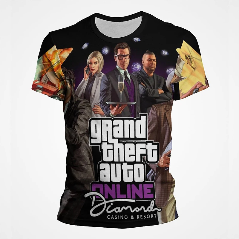 Футболка Grand Theft Auto GTA в американском стиле футболка большого размера для мужчин