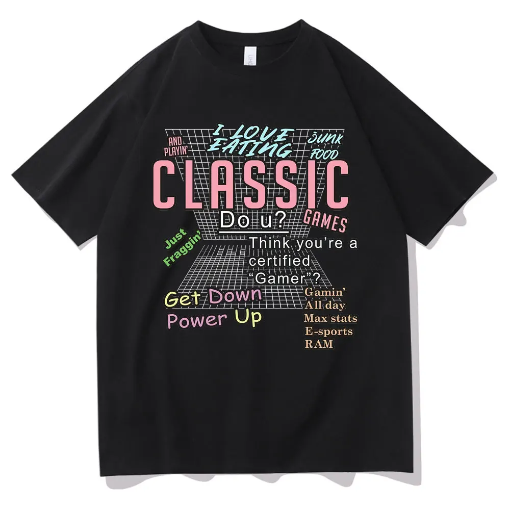 I Love Eaeing Junk Food and Playing Classsic Games T-shirts Men Women Funny Fashion Casual Tshirt Woman Loose Oversized T Shirt
I Love Eaeing Junk Food and Playing Classsic Games T-shirts Men Women Funny Fashion Casual Tshirt Woman Loose Oversized T Shirt
