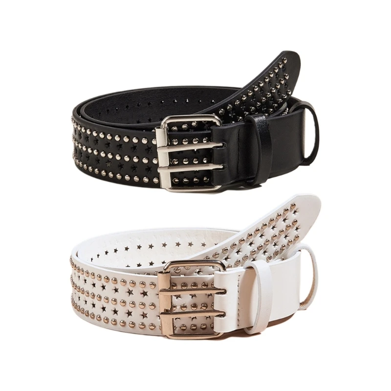 Women Alloy Buckle Star Hole Belt for Dress Waist Belt Shinning Double Pin Buckle Wide Waist Belt Ladies Formal Belt
Women Alloy Buckle Star Hole Belt for Dress Waist Belt Shinning Double Pin Buckle Wide Waist Belt Ladies Formal Belt