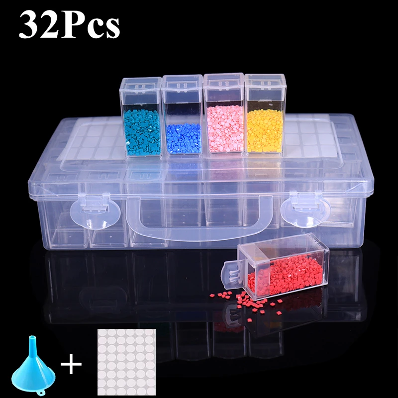 28/56/64/128 Pcs Slot Diamond Painting Tools Accessories Beads Container Kits Storage Organizer Stone Storage Convenience Box
28/56/64/128 Pcs Slot Diamond Painting Tools Accessories Beads Container Kits Storage Organizer Stone Storage Convenience Box
