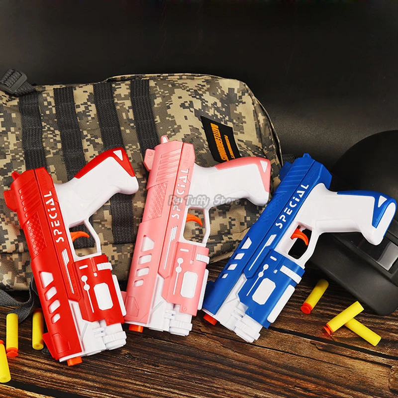EVA Soft Bullet Gun For Children Aldult Manually loaded Launcher Toy Pistol Set Boys Indoor Outdoor Sucker Foam Shooting Games
EVA Soft Bullet Gun For Children Aldult Manually loaded Launcher Toy Pistol Set Boys Indoor Outdoor Sucker Foam Shooting Games