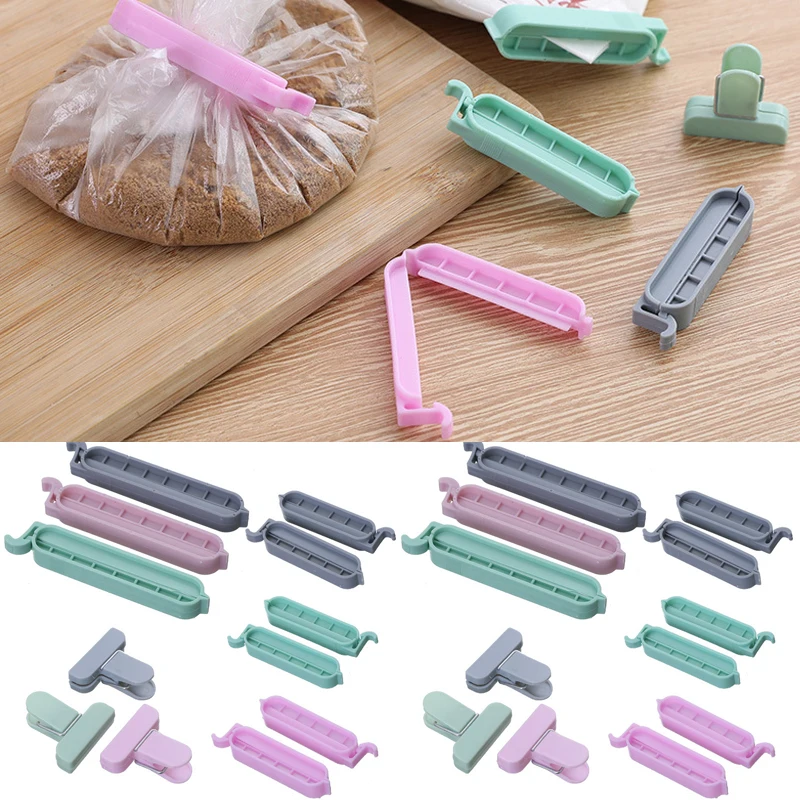 12PCS Kitchen Storage Bag Clips Snack Sealing Organizer Fresh Keeping Clamp Sealer Home Plastic Packaging Organizer Gadget Tools
12PCS Kitchen Storage Bag Clips Snack Sealing Organizer Fresh Keeping Clamp Sealer Home Plastic Packaging Organizer Gadget Tools