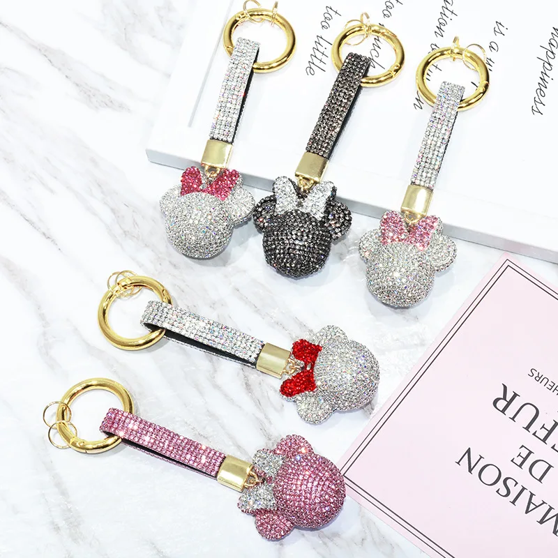 Diamond-inlaid cartoon pendant claw chain Michimini key bag pendant cute Korean car key chain small gift keyring car keychain
Diamond-inlaid cartoon pendant claw chain Michimini key bag pendant cute Korean car key chain small gift keyring car keychain