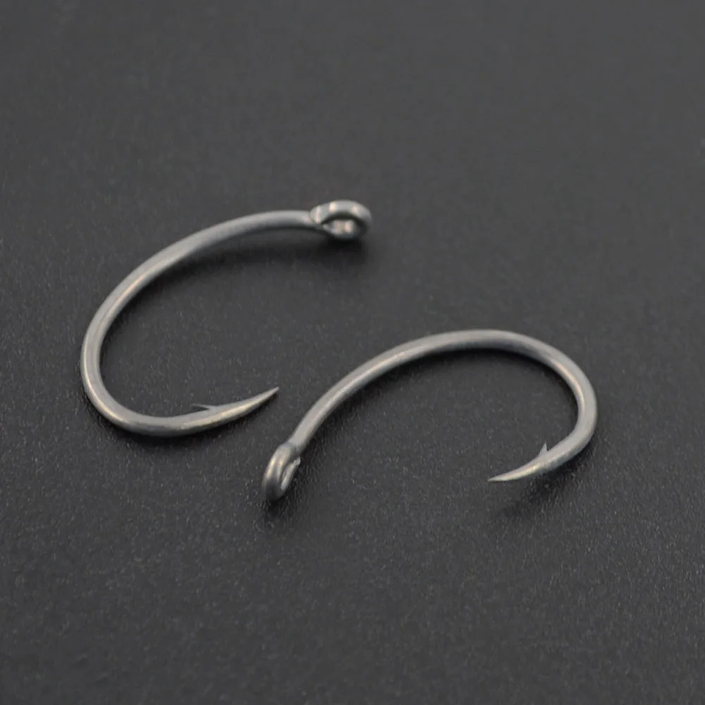 

50x Curve Shank Professional Series Carp Hooks Hair Rigs Portable Tackle Tools Hair Rigs Portable Tackle Tools