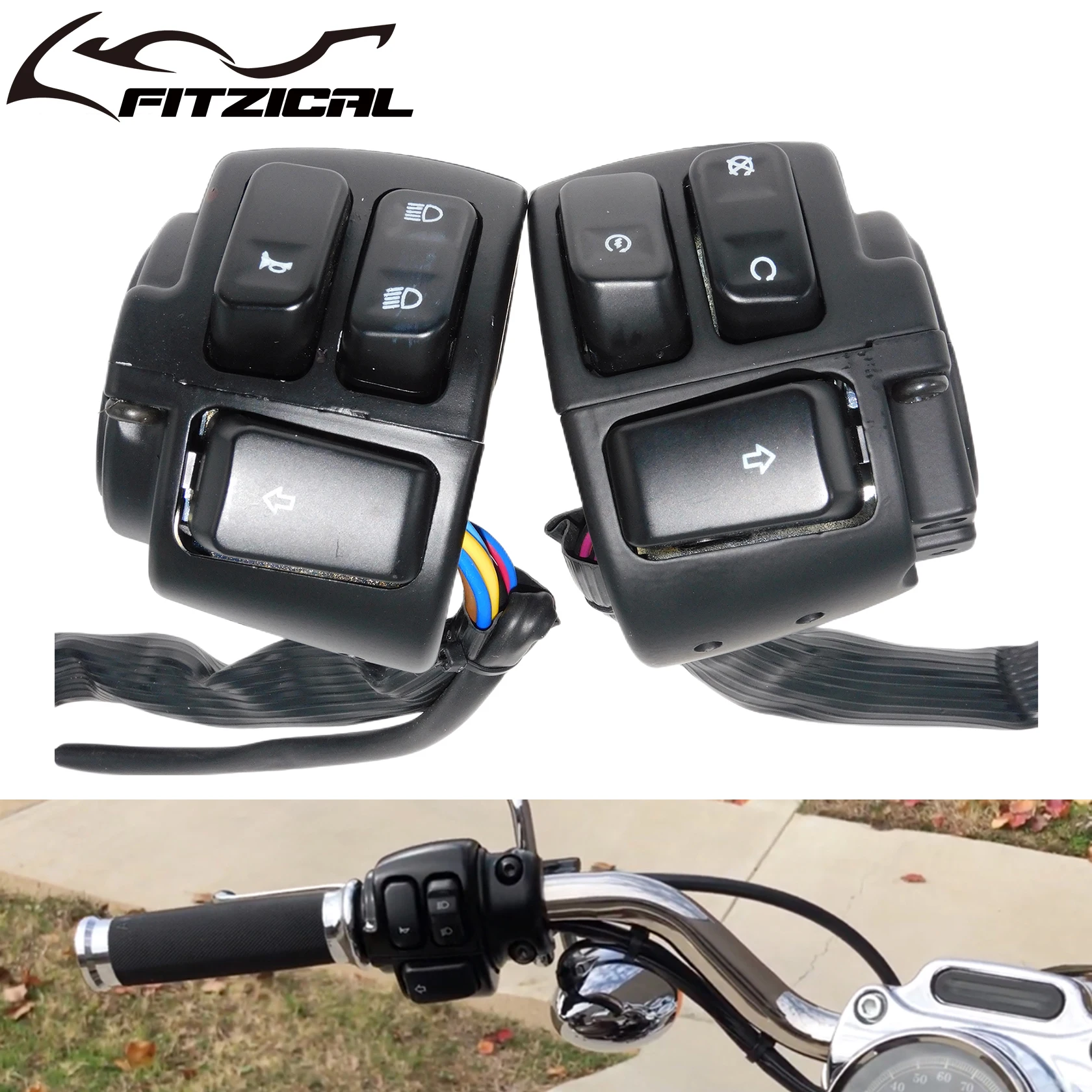 Мотоциклетный 1 "25 мм переключатель управления на руль, жгут проводов для Harley Sportster XL883 1200 Dyna Street Bob V-ROD Softail 96-2012
Мотоциклетный 1 "25 мм переключатель управления на руль, жгут проводов для Harley Sportster XL883 1200 Dyna Street Bob V-ROD Softail 96-2012