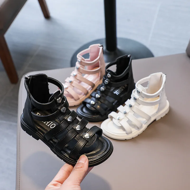 2022 New Leather Girls Sandals High Top Children Roman Sandals Rivets Female Boots Kids Gladiator Sandals Girl Size 26-36 F06074
2022 New Leather Girls Sandals High Top Children Roman Sandals Rivets Female Boots Kids Gladiator Sandals Girl Size 26-36 F06074